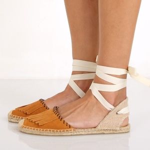 Brand new Soludos fringe sandal